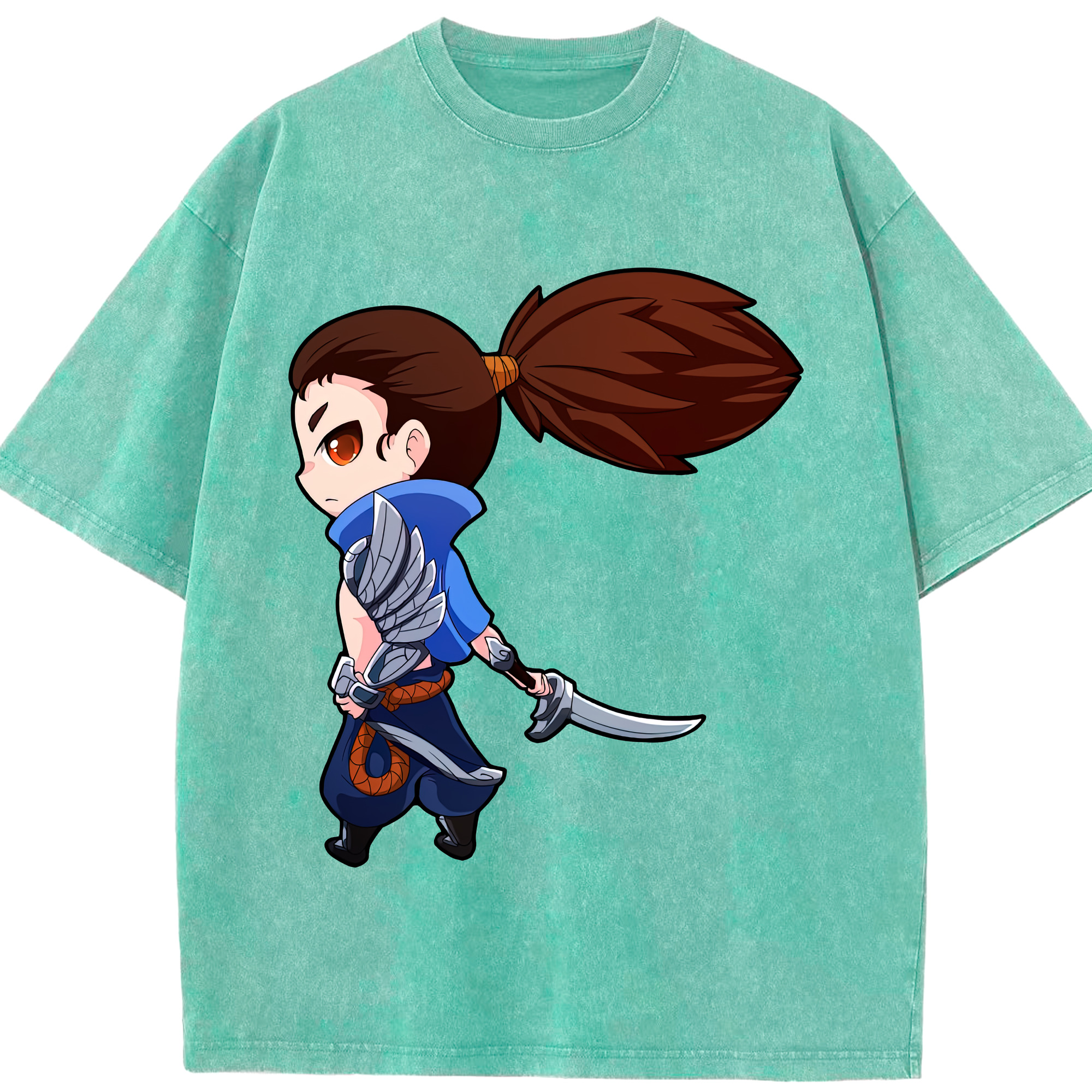 リーグ・オブ・レジェンド League of Legends LOL 綿100% ヴィンテージ風 半袖Tシャツ（フロントプリント）